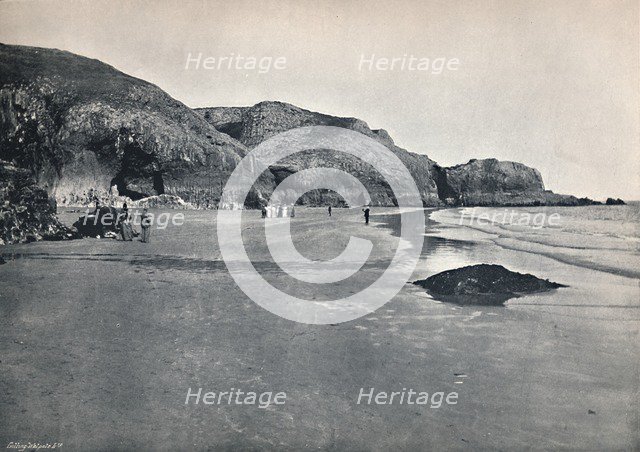 'Lydstep - The Cliffs and the Beach', 1895. Artist: Unknown.