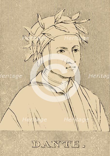 'Dante', (c1265-1321), 1830. Creator: Unknown.