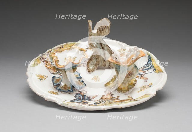 Physician's Tray, Alcora, c. 1760. Creator: Alcora Ceramic Factory.