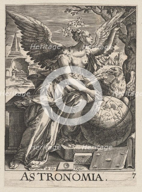Plate 7: Astronomia, from The Seven Liberal Arts, ca. 1628-66., ca. 1628-66. Creator: Paul Fürst.