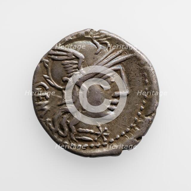 Denarius of M. Aburius Geminus, about 132 B.C. Creator: Unknown.
