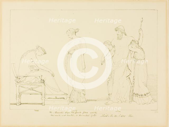 Vulcan and Thetis, n.d. Creator: John Flaxman.