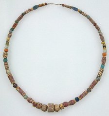 Beaded Necklace, Frankish, 500-600. Creator: Unknown.