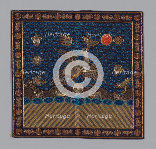 Man's Court Badge, China, 1880/1900, Qing dynasty (1644-1911). Creator: Unknown.