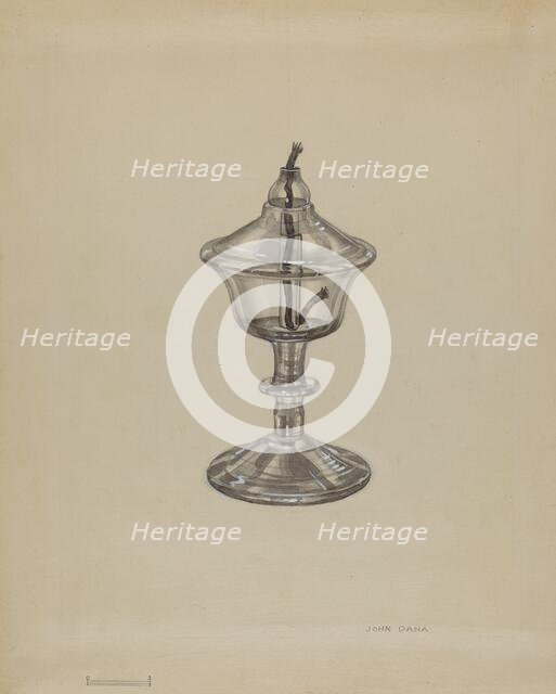 Spark Lamp, c. 1936. Creator: John Dana.