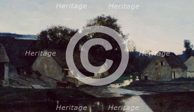 The Hamlet of Optevoz, ca. 1852. Creator: Charles Francois Daubigny.