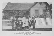 Mr. Caleb Walton and Family, Basket Station, Ky.; This is his home, 1907. Creator: Unknown.
