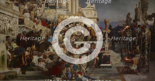 Nero's Torches, 1878. Creator: Siemiradzki, Henryk (1843-1902).