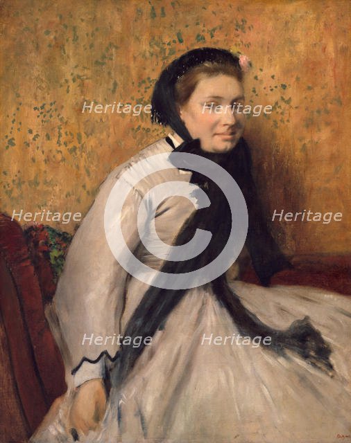 Portrait of a Woman in Gray, ca. 1865. Creator: Edgar Degas.