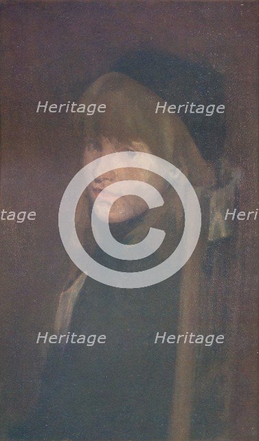 'Brown and Gold, Lillie In Our Alley', 1896 (1904). Artist: James Abbott McNeill Whistler.