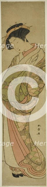 A Courtesan of the Matsubaya House, Japan, mid-late 1770s. Creator: Shunsho.