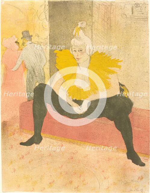 Seated Clowness (La Clownesse assise), 1896. Creator: Henri de Toulouse-Lautrec.