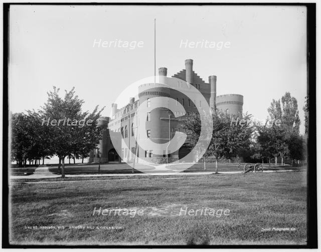 Armory and gymnasium, Madison, Wis., between 1880 and 1899. Creator: Unknown.