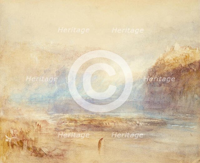 Falls of the Rhine at Schaffhausen - Distant View, 1841. Creator: JMW Turner.
