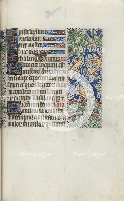 Book of Hours (Use of Rouen): fol. 96r, c. 1470. Creator: Master of the Geneva Latini (French, active Rouen, 1460-80).