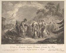 Arrival of Telemachus at the Island of Calypso. Creators: Antoine Jean Duclos, Jean-Baptiste Patas.