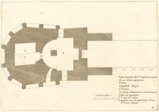 Plan of the Church of the Holy Sepulchre, 1619. Creator: Jacques Callot.
