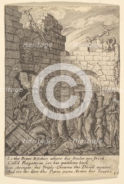 Descent into Hell, 1625-77. Creator: Wenceslaus Hollar.