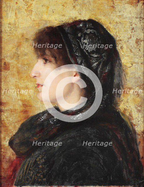 Portrait of Naile Hanim. Artist: Hamdi Bey, Osman (1842-1910)