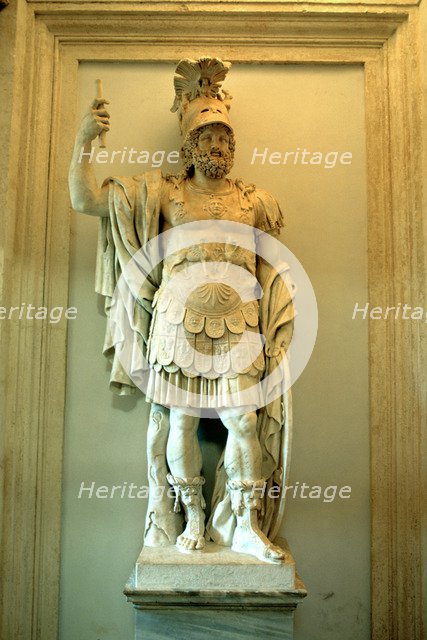 Roman statue, Temple of Mars Ultor, Rome. Artist: A Lorenzini