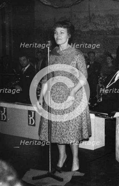 Cleo Laine, Johnny Dankworth Band, Sunday Sessions, Marquee Club, London, 1960. Creator: Brian Foskett.