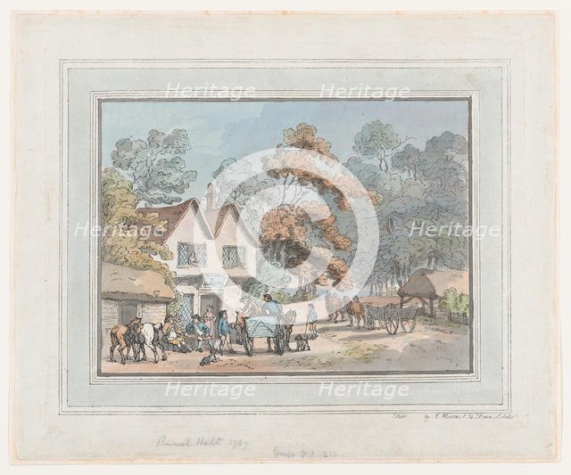 Rural Halt, 1787., 1787. Creator: Thomas Rowlandson.