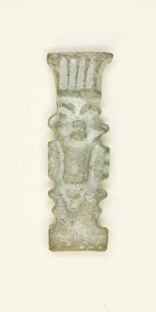 Amulet of the God Bes, Egypt, Late Period, Dynasty 26-31 (664-332 BCE). Creator: Unknown.