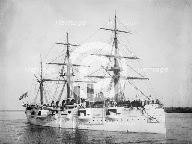 U.S.S. Newark, between 1891 and 1901. Creator: Edward H Hart.