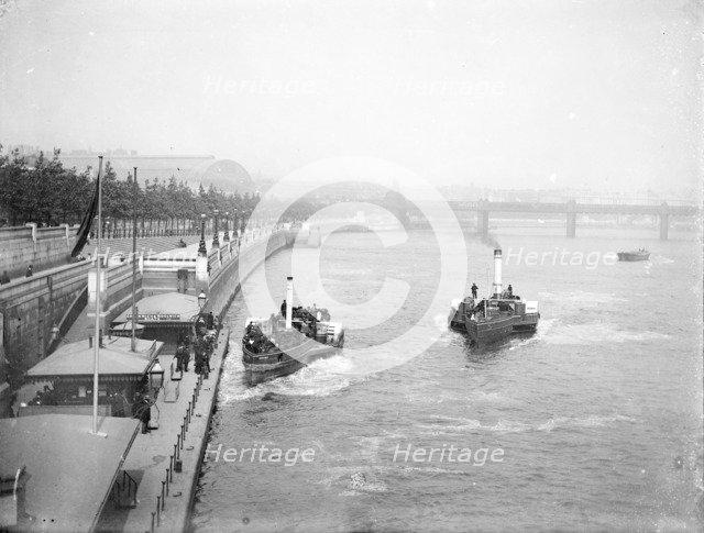 Westminster Pier, Westminster, Greater London, 1878. Artist: Henry Taunt