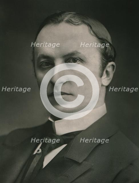 'The Right Honorable Lord Curzon of Kedleston', c1890s.  Creator: Elliott & Fry.