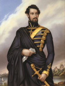 Karl XV, 1826-1872, King of Sweden, c1850s. Creator: Gotthelf Rudolf Asel.
