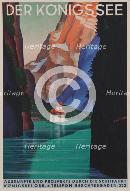 The Königssee, 1930s. Creator: Zietara, Valentin (1883-1935).