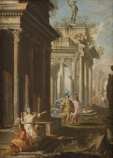 Classical Buildings with Columns, late 17th-early 18th century. Creator: Alberto Carlieri.
