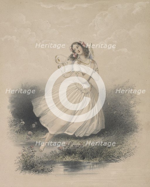 Ballet dancer Carlotta Grisi (1819-1899) in La Sylphide, 1844.