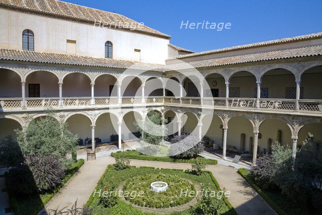 Cloisters and garden, Holy Cross Museum (Museo Santa Cruz), Toledo, Spain, 2007. Artist: Samuel Magal