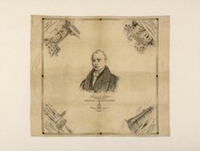Samuel Slater, The Father of American Manufacturers (Handkerchief), Rhode Island, 1890. Creator: Cranston Print Works Co.