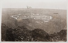 Large map of Australia carved into the chalk downs at Hurdcott Camp (Compton Chamberlayne), c1917. Creator: Murphy.