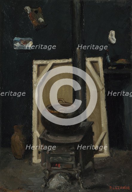The Stove in the Studio, ca 1865. Artist: Cézanne, Paul (1839-1906)