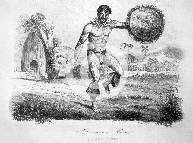 Hawaiian dancer, c1770-1793. Artist: John Webber