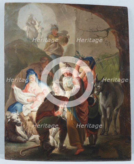 Adoration of the Shepherds, between 1730-1745. Creator: Unknown.