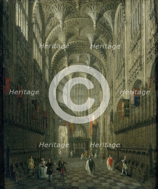 'Interior of Henry VII's Chapel, Westminster Abbey', c1750. Artist: Canaletto