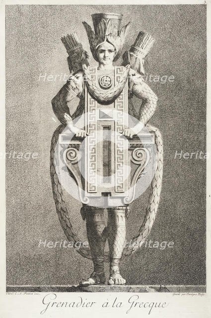 Grenadier à la Grecque, 1771. Creator: Bossi.