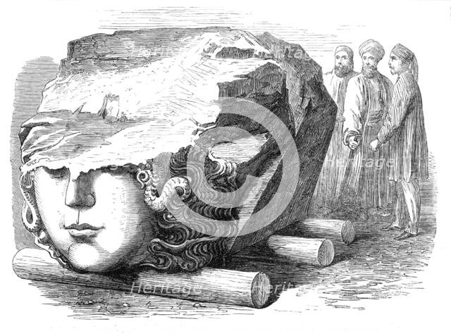 Sculptured marble found in the Forum of Constantine at Constantinople, 1869. Creator: Unknown.