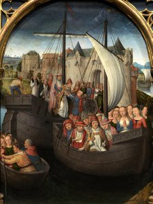 Saint Ursula Shrine: Departure from Basel, 1489. Creator: Memling; Hans (1433/40-1494).