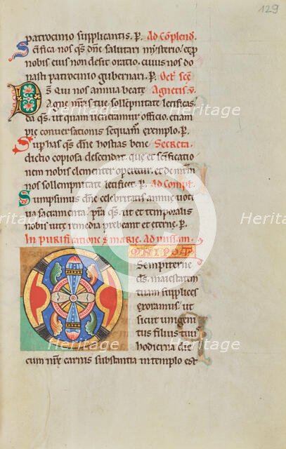 Decorated Initial O; Stammheim Missal, probably 1170s. Creator: Unknown.