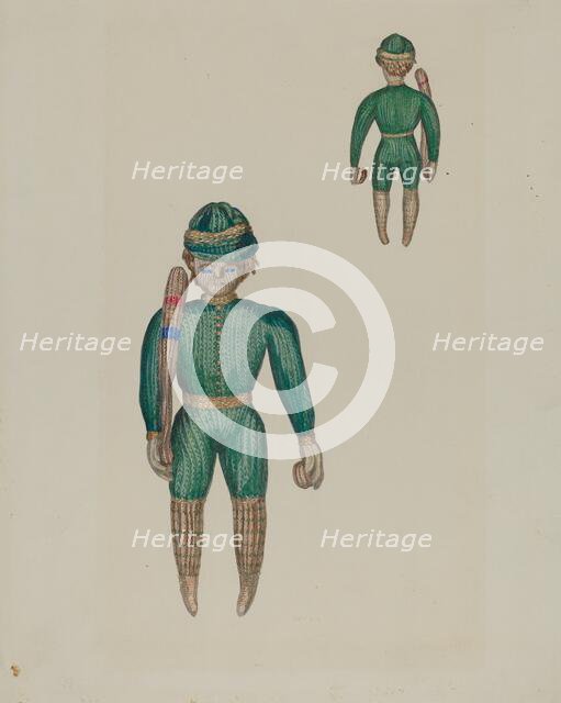 Knitted Doll, c. 1936. Creator: Jane Iverson.