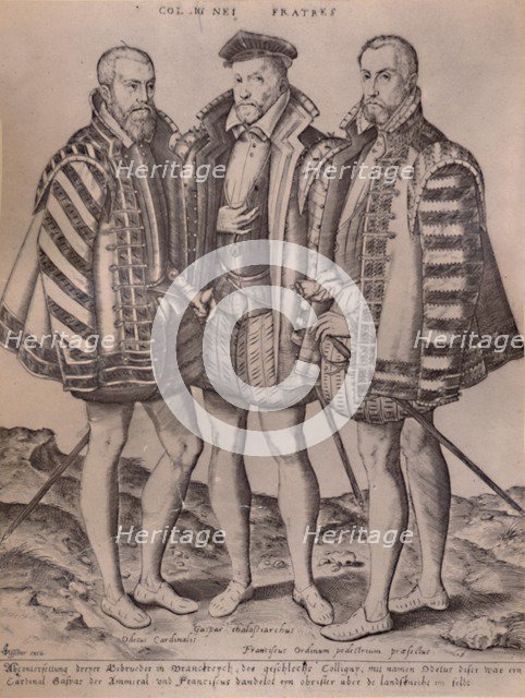 The Brothers Coligny, 16th century (1894). Artist: S Duval.