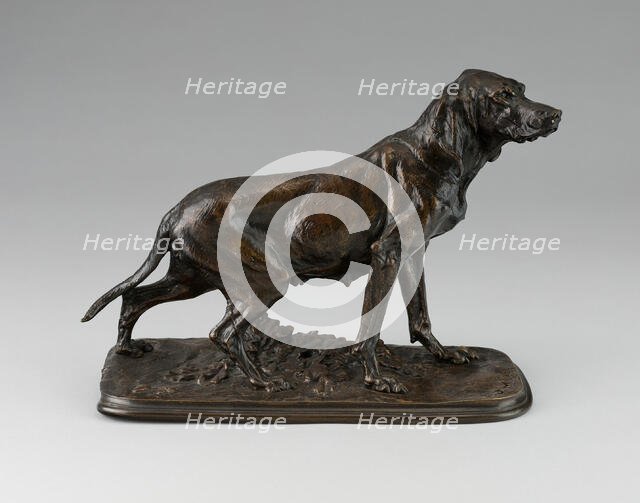 Figure of a Retriever, c. 1840/60. Creator: Pierre-Jules Mene.