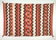 Rug (banded pound blanket style), c. 1895-1910. Creator: Unknown.