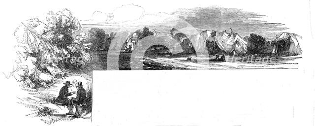 Pitmen encamped, (in Northumberland and Durham), 1844. Creator: Unknown.